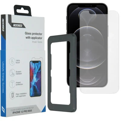 Afbeelding van Screenprotector Apple iPhone 12 Pro Max: Accezz Glass + Applicator