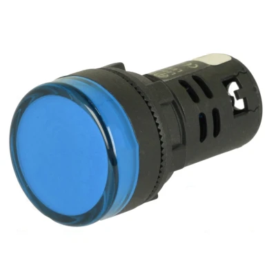 Afbeelding van Controlelampje LED indicator 24V 22mm Blauw