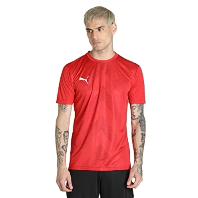 Afbeelding van Puma Teamglory Sport Tshirt, Heren, Maat: Medium, Rot