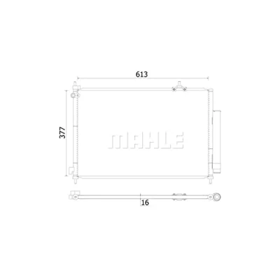 Afbeelding van Mahle Original Airco condensor AC 927 000S