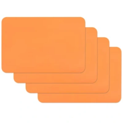 Afbeelding van Venilia placemat voor eetkamer afwasbaar polypropyleen, geschikt levensmiddelen, Oranje, 45 x 30 cm, 4 stuks