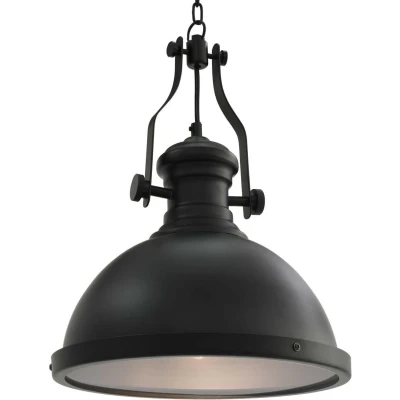 Afbeelding van Plafondlamp rond E27 zwart