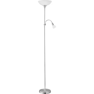 Afbeelding van EGLO Up 2 Vloerlamp E27/E14 176,5 cm Grijs/Wit