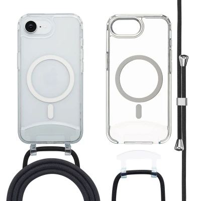 Afbeelding van Apple iPhone 16e MagSafe Hoesje Kunststof imoshion Hardcase/Koordhoesje/Backcover Transparant Telefoonhoesje