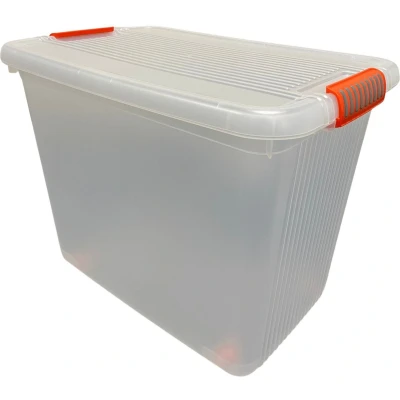 Afbeelding van KIS K Latch Box, Opbergdoos, Oranje, Transparant, Rechthoekig, Monochromatisch, Universeel, Transparant