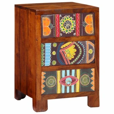 Afbeelding van vidaXL Nachtkastje 40x40x60 cm massief acaciahout