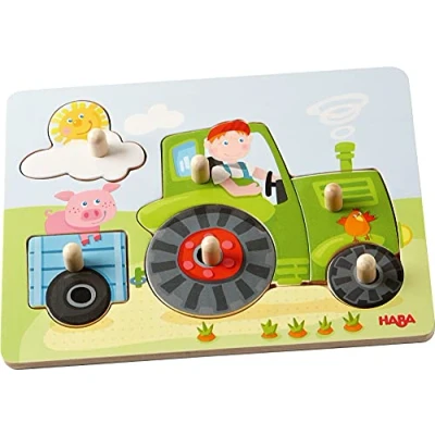 Afbeelding van Haba Inlegpuzzel Peter&#039;s tractor