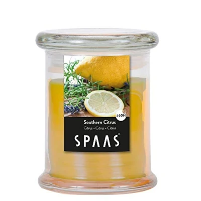 Afbeelding van Spaas Geurglas Xl Southern Citrus Branders Ø90x110 mm Geel per stuk Ca. 60 H