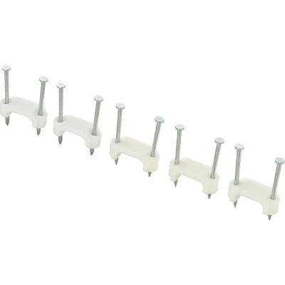 Afbeelding van TRU COMPONENTS TC DNF13203 Spijkerclip 1593093 Bundel Ø (bereik) 12.50 mm (max) Tweegats Wit 100 stuk(s)