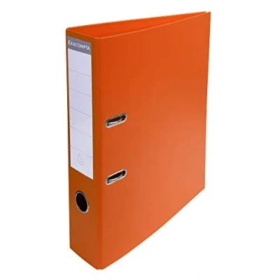 Afbeelding van Exacompta ref. 53744E Doos met 10 ordners hefboom Prem&#039;Touch® A4 70 mm rug 75 mechaniek Afmetingen: 32 x 29 7 cm Formaat Kleur : Oranje