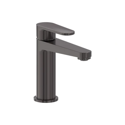 Afbeelding van MAY Wastafelmengkraan model Small Geborsteld carbon black PVD