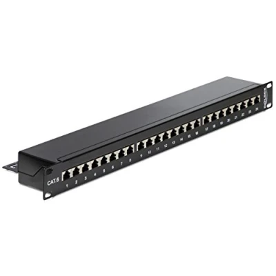 Afbeelding van Delock 19? Patchpanel 24 Port Cat.6 schwarz