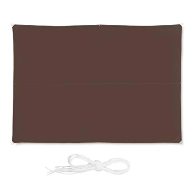 Afbeelding van Relaxdays schaduwdoek bruin rechthoekig zonnebescherming zonnezeil weerbestendig 3 x 4 m