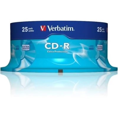 Afbeelding van Verbatim 43432 700MB 52 x extra bescherming CD R 25 Pack spindeldel