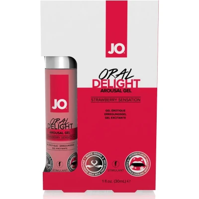 Afbeelding van System JO Oral Delight Stimulerende Clitoris Gel Aardbei 30 ml