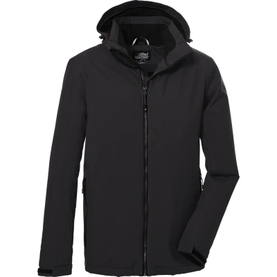 Afbeelding van killtec Heren Functioneel jack/outdoorjack met afritsbare capuchon KOW 22 MN JCKT, dark anthracite, XL, 39705 000