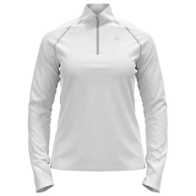 Afbeelding van Odlo Dames Midlayer 1/2 zip RIGI sweatshirt, wit, XS