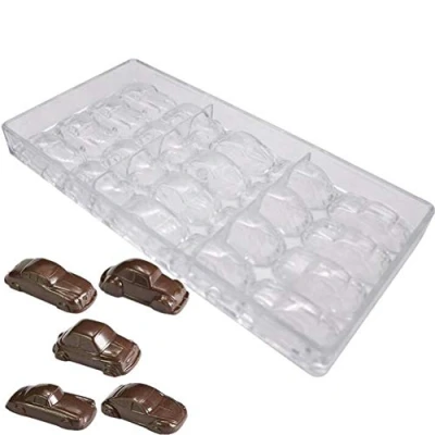 Afbeelding van 20 Gaten Auto Clear Polycarbonaat Chocolade Bar Mal, DIY Handgemaakte Zoetwaren Snoep Bakvormen Tray Mould voor Bruiloft Verjaardag Cake Pan Keuken Bakken Benodigdheden 14,5 x 28 2,5 cm