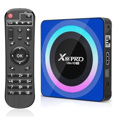 Afbeelding van ADDCOLOR Android TV Box, 13 behuizing met 2 GB RAM 16 ROM RK3528 Quad Core 64 bit Cortex A53 ondersteuning 2.4/5.0GHz WiFi6 BT5.0 HD 8K 10/100M Ethernet HDMI 2.0