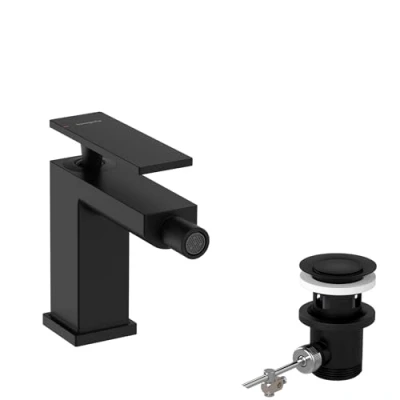 Afbeelding van Hansgrohe hg bidet mixer tecturis e with pop up waste set 73200670
