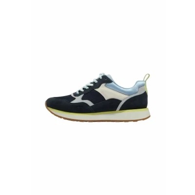 Afbeelding van Tamaris Navy COMB, 1 23741 43 Damessneakers, maat 36, Kam, 36 EU