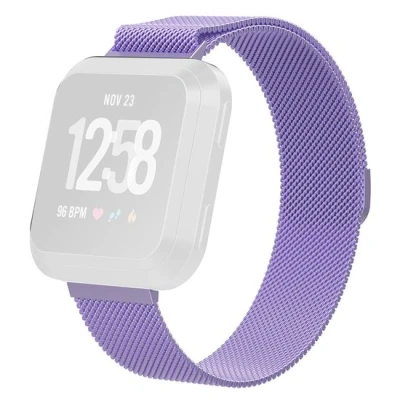 Afbeelding van Fitbit Versa 1 / 2 &amp; Lite milanese bandje Maat: Large Lila