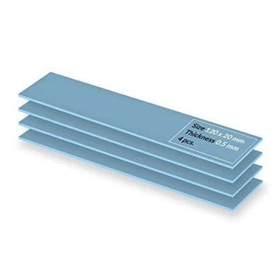 Afbeelding van ARCTIC TP 3: Warmtegeleidingsmat, Premium Performance Thermal Pad, 120 x 20 0,5 mm (Stapelbaar tot 2,0 zonder prestatieverlies), 4 Stuks Hoge prestaties, bijzonder zacht, ideale spleetvulling
