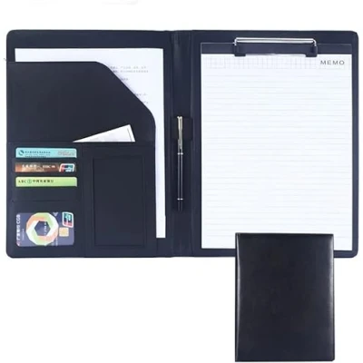 Afbeelding van A4 Werkmap Klembord Map Portfolio Padfolio Cover Juridische Document Organizer met Letter/A4 Size Hardboard voor Business School Office