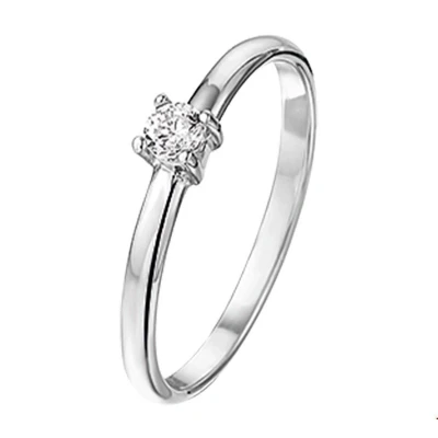 Afbeelding van Zilver Gerhodineerde Ring zirkonia 1325129 14.50 mm (46)
