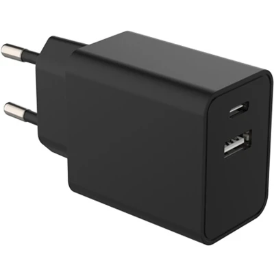 Afbeelding van USB + C snellader 15W zwart 9540155