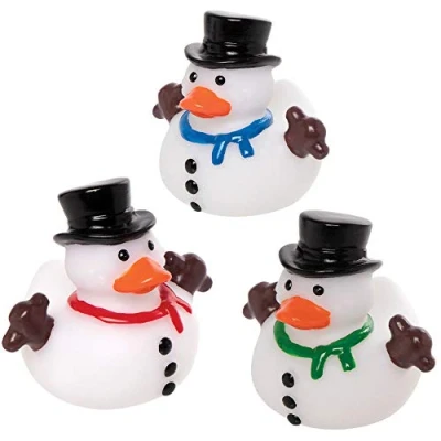 Afbeelding van Baker Ross AX367 Sneeuwpop Bad Eendjes Pak Van 6, Nieuw Speelgoed Voor Kinderen, Ideale Kous Of Feestzak Vuller Kinderen