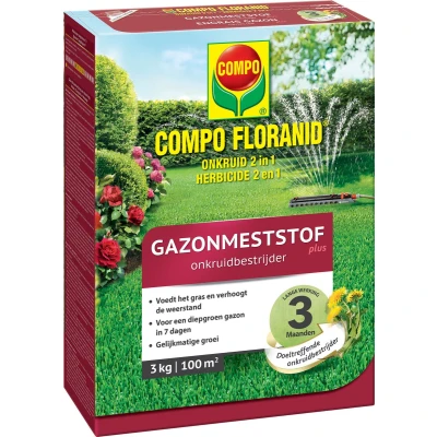 Afbeelding van Compo Onkruidverdelger &amp; Gazonmest; 2 in 1 3 KG 100 M²