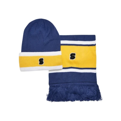 Afbeelding van Urban Classics College TEAM Package SET Sjaal, Heren, Maat: One Size, Spaceblue californiayellow wht