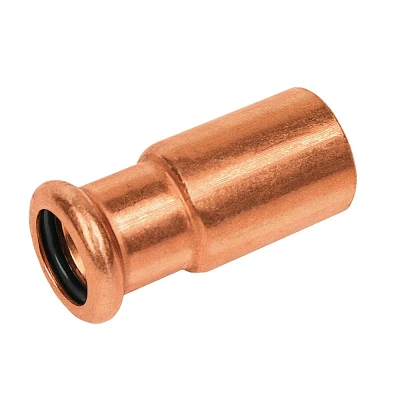 Afbeelding van BONFIX Press roodkoperen perskoppeling insteekverloop 35 x 28 pers