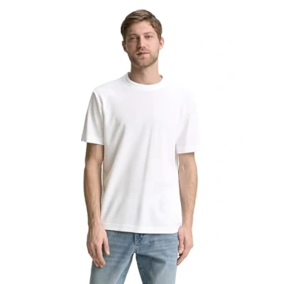 Afbeelding van TOM Tailor MIT Struktur Tshirt basic, Heren, Maat: XL, White
