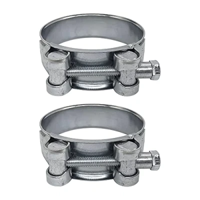 Afbeelding van Diforma (Pack van 2 stuks) Pijp 64 67 mm Sterke Versterkte Pijpklemmen, Gegalvaniseerde Stalen Buis Slangklem Bevestigingsmiddelen (2 stuks, mm)