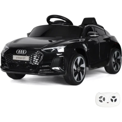 Afbeelding van Audi E tron Gt Elektrische Kinderauto Zwart Krachtige Accu Op Afstand Bestuurbaar Veilig Voor Kinderen