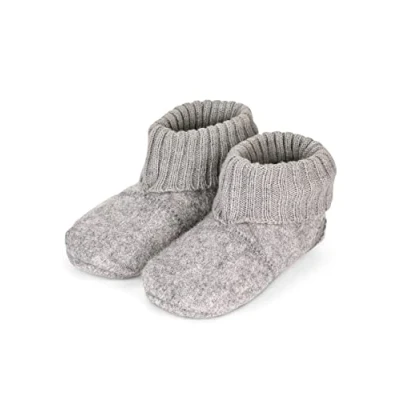 Afbeelding van Sterntaler Pantoffel uni smoke grijs