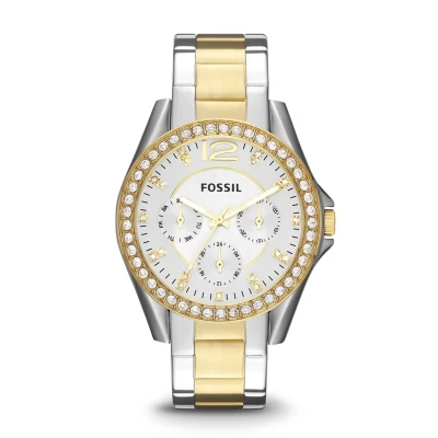 Afbeelding van Fossil ES3204 Riley dameshorloge horloge Zilverkleur