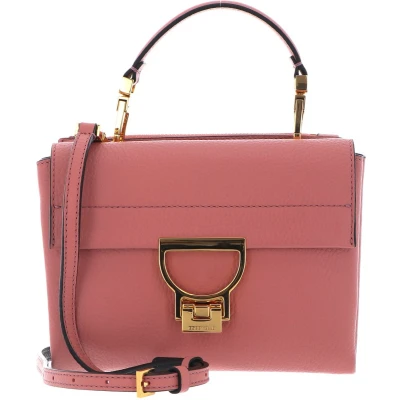 Afbeelding van COCCINELLE Leren Schoudertas Avondtas Arlettis Handbag Grainy Leather Camelia Roze