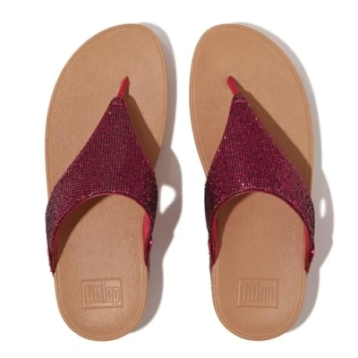 Afbeelding van FitFlop Lulu Toe Post Glitterball Maat 39