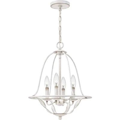 Afbeelding van Quoizel LED Pendelarmatuur Bradbury 4X E14 Max 40W Dimbaar Antique White