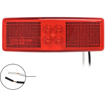 Afbeelding van Pro Plus Markeringslamp Contourverlichting 110 x 40 mm 12 en 24 Volt LED Rood blister