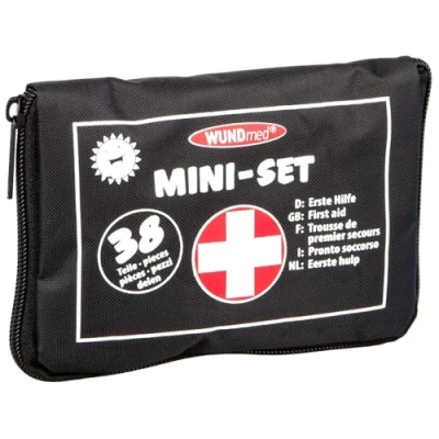 Afbeelding van Wundmed 38 delige EHBO mini set in etui zwart