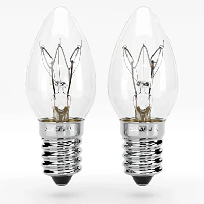 Afbeelding van ABSINA Vervangende lamp 7 W E14 verpakking met 2 reservelampen voor oriëntatielamp, zoutkristallamp 40 lumen, reservelamp