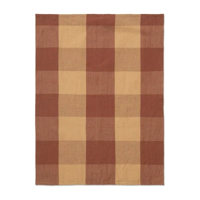 Afbeelding van Ferm Living Hale keukenhanddoek 50x70 cm Peach spice red
