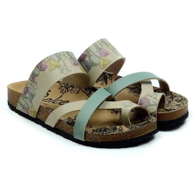 Afbeelding van GOBY Tulips Slippers Sandalen Handgemaakt Premium Kwaliteit Maat 42