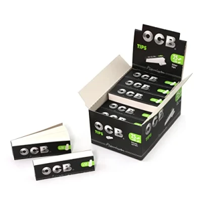 Afbeelding van OCB Filter Tips sigarettenpapier, zwart, 10 x 8 5 cm, 1250