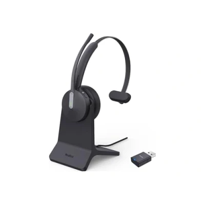 Afbeelding van Yealink WH64 Hybride Mono Teams met laadstation (Draadloze, USB A), Kantoorheadset