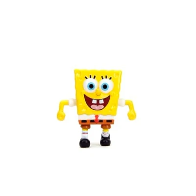 Afbeelding van Jada Toys Spongebob Figuur (1 stuk) 1 van 4 metalen verzamelfiguren (Spongebob, Patrick, Thaddüs of Mr. Krabs) voor fans en verzamelaars vanaf 8 jaar, golf 1, keuze per willekeurige kleur, 6,5 cm